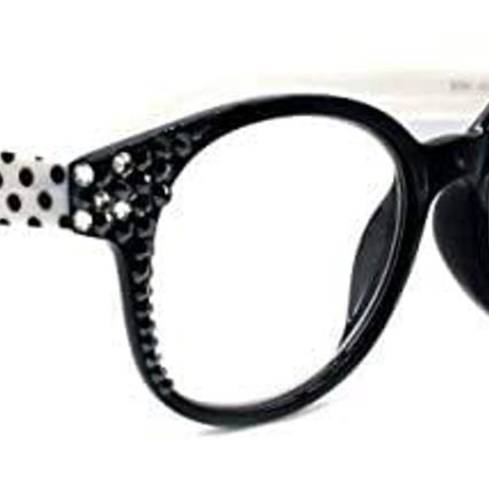 Ny Fifth Avenude "Lucy" style Bling Polka Dot Reading Glasses 1.25